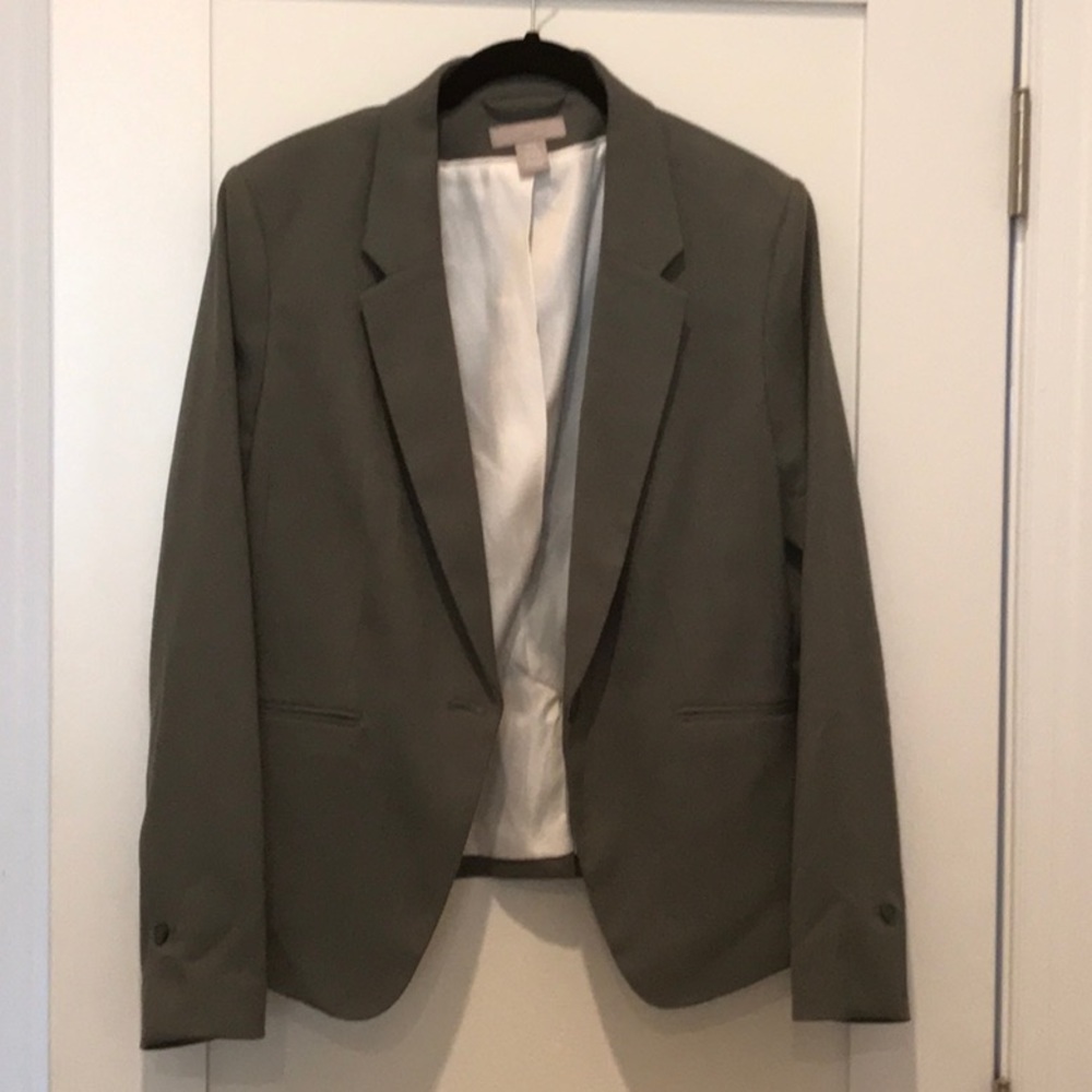 H&M sage green blazer
